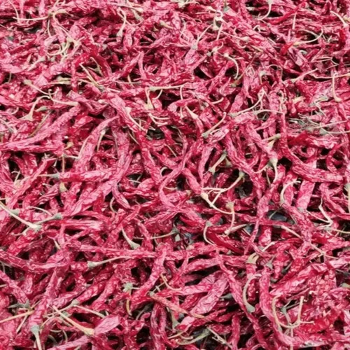 Guntur Dry Red Chilly - Whole Chilli, 1 Kilogram | Organic, Natural, Red Color, 12 Months Shelf Life, Packaged in Packet