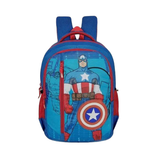 Premium Quality Polyester Backpack - Multicolor, Moisture Proof Design | Zipper Top Closure, Ideal for College and School Use