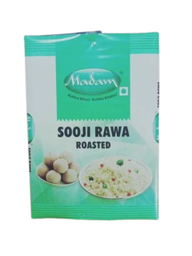 Sooji Rawa Food Packaging Pouch - Plastic Material, Multi Color, Printed Design | Durable and Attractive Food Packaging Solution