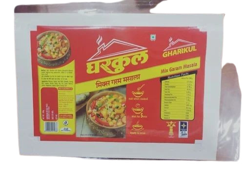 Spices Packaging Pouch - Plastic Multi Color | Printed Design for Versatile Usage in Spices Storage and Preservation