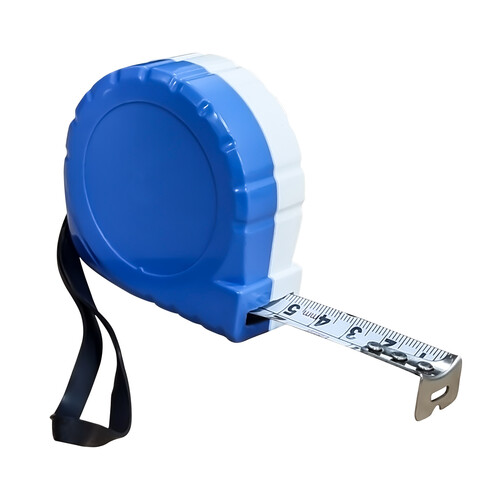 Tape Measure - Plastic, 7L x 7W Centimeters, Blue | 5 Metre Blade Length, Analog & Digital Display, Ideal for All Measuring Needs