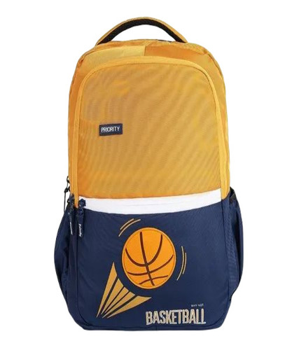 Waterproof School Bag - Polyester Material, Multicolor Design | Premium Quality Moisture Proof Backpack with Zipper Top for College Use