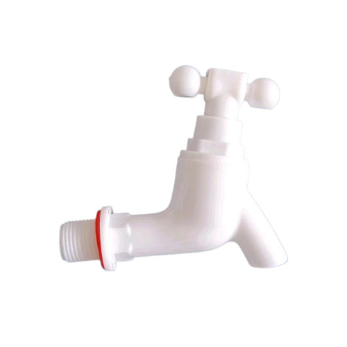 White Plastic Bib Cock