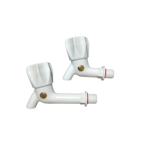 White PVC Bib Cock
