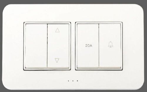 Electric Switches - Polycarbonate Material, Single Phase, White Color | ISI Certified, Polished Surface, All Size Insulation Resistance