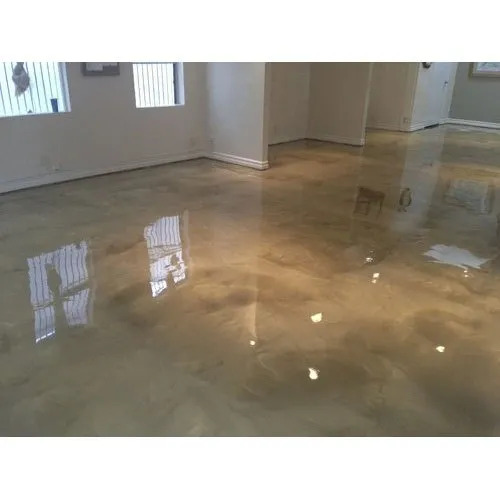 Industrial Epoxy Flooring Services - Application: Drum