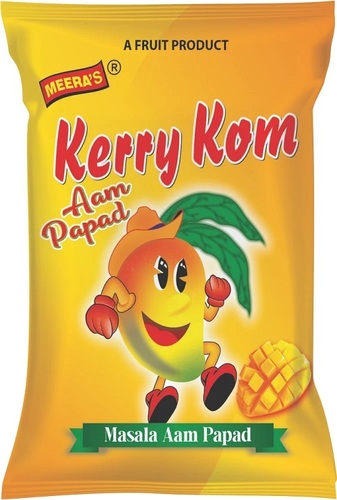 Kerry Kom Masala Aam Papad - Vegetarian Sour Khatori Aam Flavor, Food Grade Snack for Children | Tasty, Delicious, and Wholesome Treat