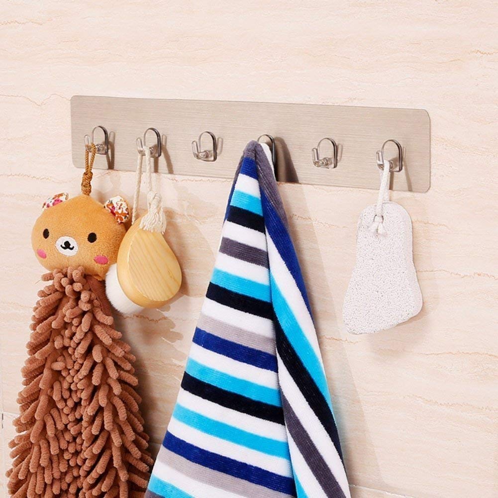 Self Adhesive Wall Mounted Hooks Strip - Feature: Adjustable Easy Install