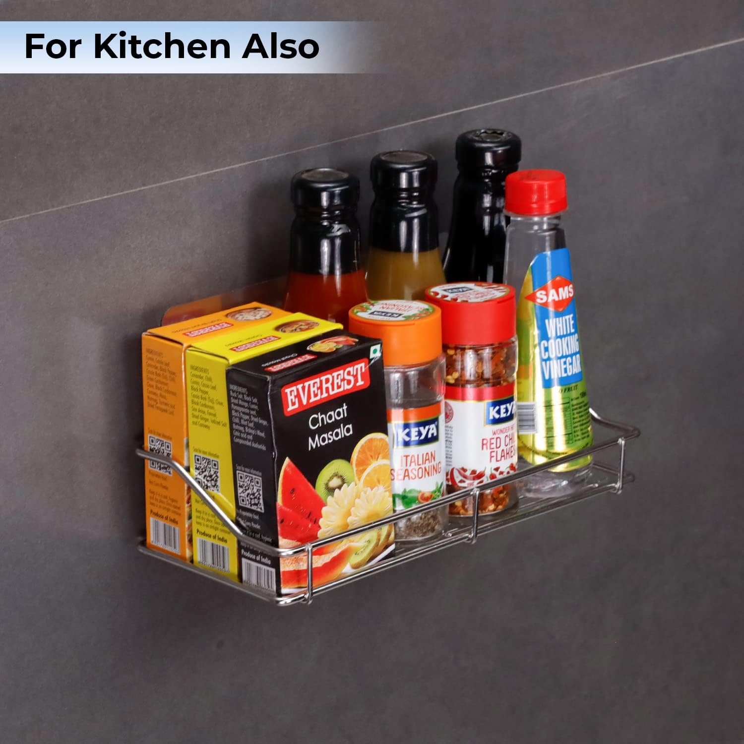 Stainless Steel Wall Mount Bathroom Shelf