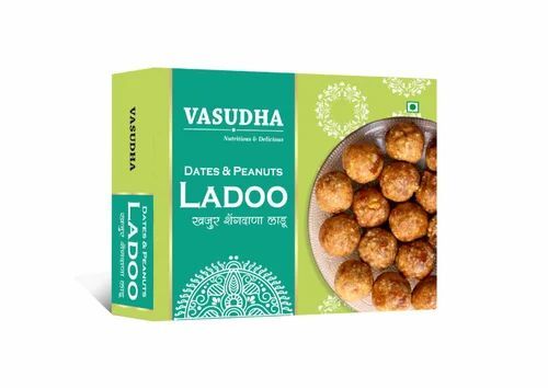 Vasudha Peanut Laddu - Ghee Based Sweet Delicacy 200 Grams | Good Quality Tasty Regular Size 6 Months Shelf Life