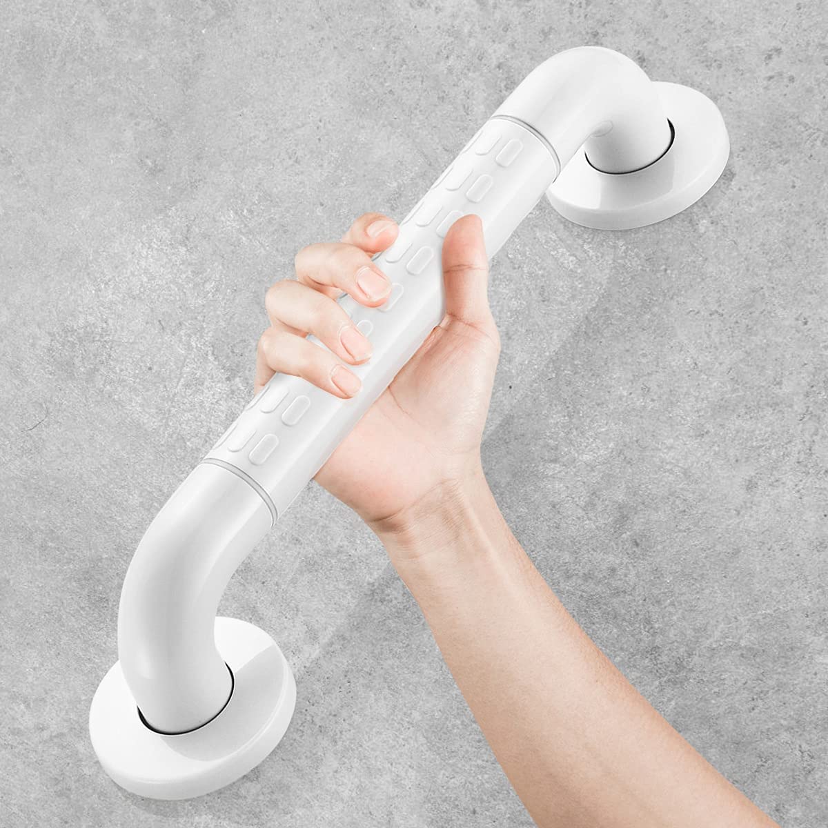 White Heavy Duty Steel Grab Bar