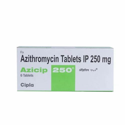 Azithromycin Tablets - 250mg Strength, 6 Tablets per Box | Indian Medicine for Bacterial Infections