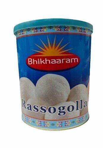 Bhikhaaram Chandmal Rasgulla - 1 kg Jar, FSSAI Certified | Good Quality, Tasty, Sweet Flavor, Shelf Life of 6 Months