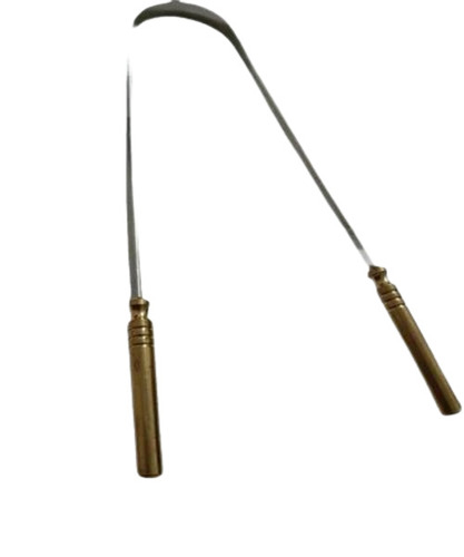 Brass Handle Tongue Cleaner - Copper Material, Standard Size, Polished Finish | Durable Construction, Good Quality for Daily Use