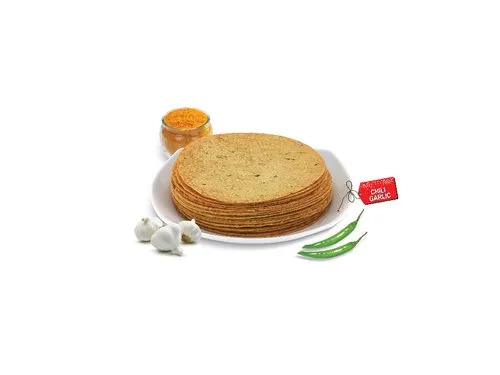 Chilli Garlic Khakhra - Crispy Snack, Vegetarian Delight | Tasty, Salted Flavor with a Perfect Chilli Garlic Blend