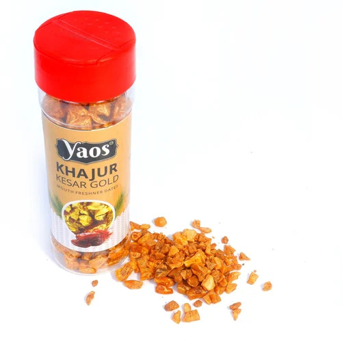 Kesar Gold Khajur Mouth Freshener Dates - Sweet Flavor, Soft Texture | Fruity Taste, Ideal for Freshening Breath