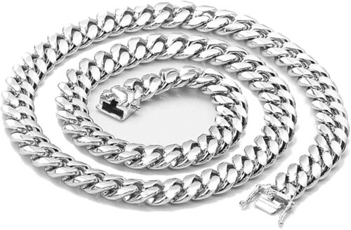 Mens White Gold Chain - Color: S
