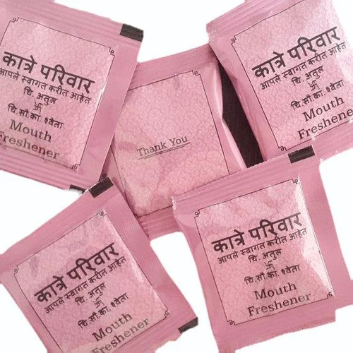 Mukhwas Sachets For Functions - Mint Flavor, Semi-Soft Texture, Sweet Taste | Highly Vegetarian, Dried Style for Mouth Freshening