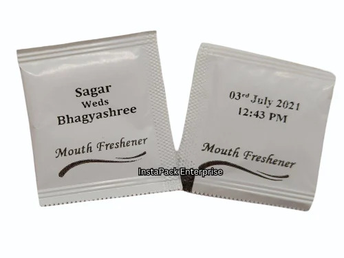 Personalized After Mint Sachets Mouth Freshener For Wedding