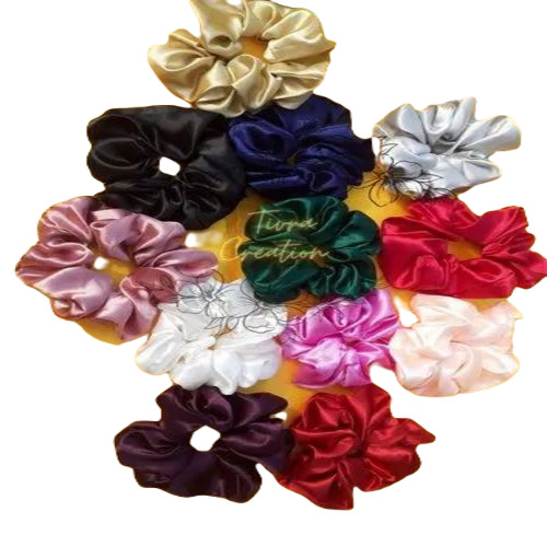 Premium Satin Hair Scrunchies - Multicolor, Fancy Hair Accessories for Women and Girls