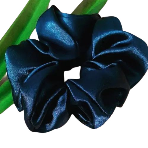 Shiny Plain Hair Scrunchies