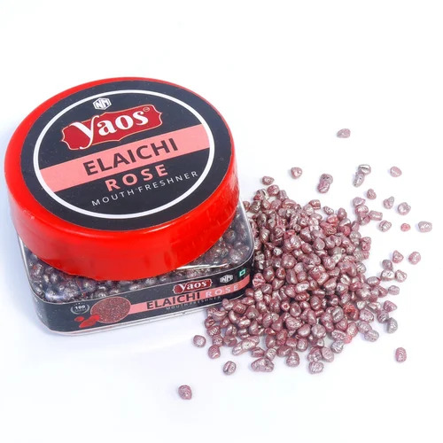 Yaos Elaichi Rose Mouth Freshener - Sweet Fruity Flavor, Soft Texture | Perfect for Mouth Freshener Enjoyment