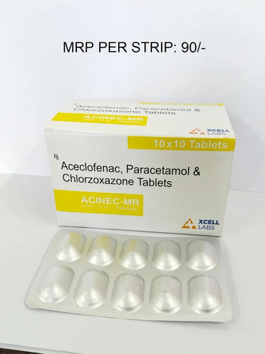 Aceclofenac Paracetamol And Chlorzoxazone Tablets