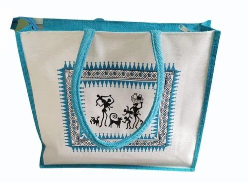 Adivasi Print Jute Shopping Bag