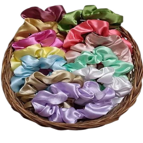 Hair Scrunchies - Satin Material, Multicolor Design | Fancy Personal Accessory for Women and Girls