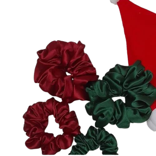 Big Scrunchies - Satin Material, Multicolor, Plain Pattern | Fancy Hair Accessory for Women, Suitable for Baby Girls, Girls, and Women