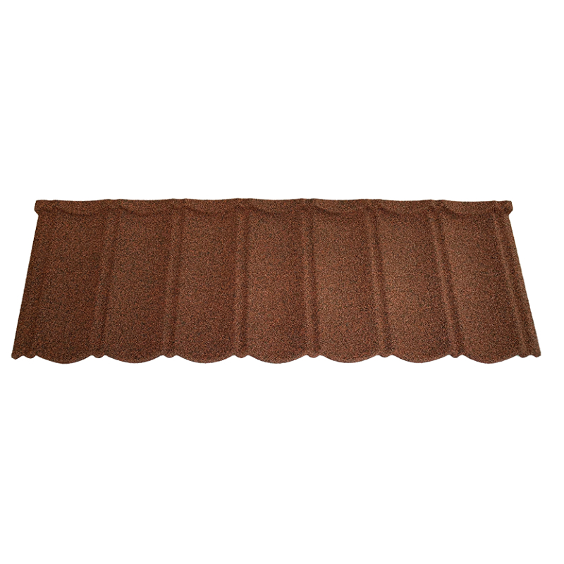 Cailin Stone Coated Metal Roof Tile - Color: Brown