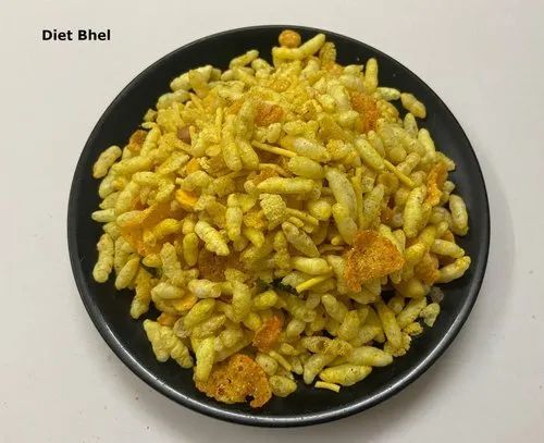 Diet Bhel Namkeens - 1 Kilogram Packet, Good Quality, Tasty, Salty & Spicy Flavor, 6 Months Shelf Life