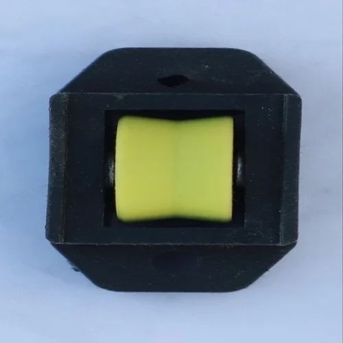 Domal Single Window Roller - Plastic, 27mm Size, Black and Orange Color | Durable Roller Mechanism, Adjustable Tension Settings, Corrosion-Resistant Design