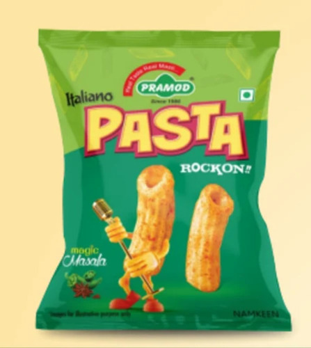 Italiano Puff Pasta Snacks - 50 Gram Packet | Tasty, Spicy Flavor, Healthy, FSSAI Certified, 6 Months Shelf Life, Inflated Processing