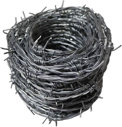Long Length Barbed Wire  - Color: Silver