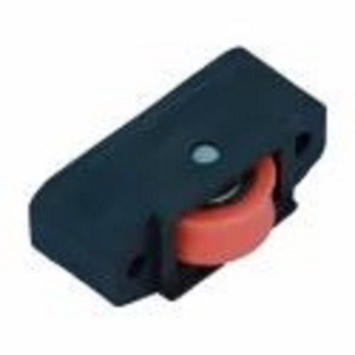 Mini Domal Window Bearing - Plastic, 18mm Size | Black and Orange Color Coated for Side & Top Mounting