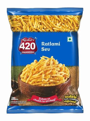Ratlami Laung Sev - 200 Grams Packet | FSSAI Certified, Tasty, Salty & Spicy Flavor with a 6-Month Shelf Life