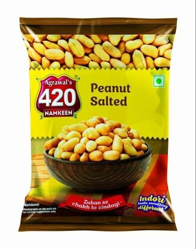 Salted Peanut Namkeen - Packet | Good Quality, Tasty, Salty & Spicy Flavor, Shelf Life 6 Months, FSSAI Certified
