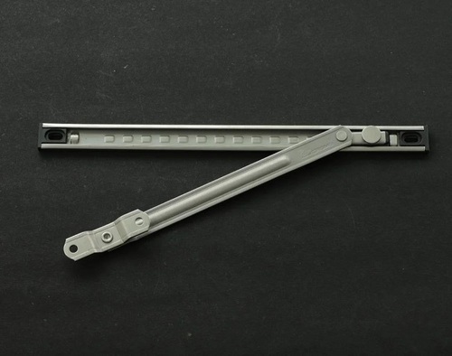 Aluminium Windbreak Stay - 3 Inch L Shape Bracket, Black Powder Coated Finish | Ideal for Door and Window Fitting