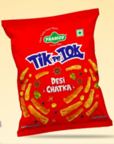 Tik Pe Tok Salted Snack - 50 Gram Packet, Spicy Fried Treat | Tasty, Healthy, FSSAI Certified, 3 Months Shelf Life
