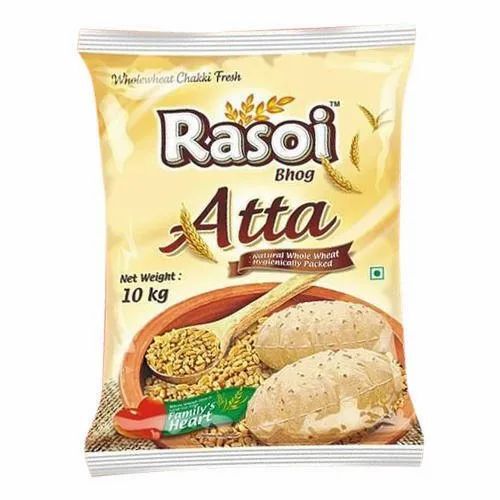 Wheat Flour Packaging Bag - Plastic Material, Printed Multi Color Design | Durable and Versatile Packaging Solution for Flour Storage