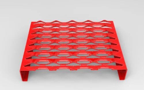 Anti Skid Walkway Platform - Color: Red