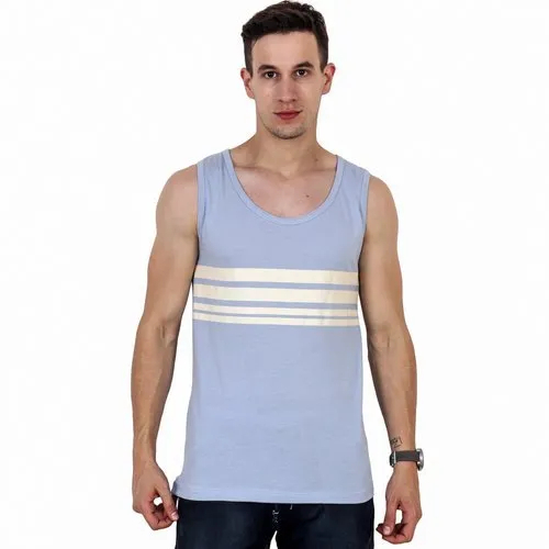 Mens Gym Blue Vest Sando