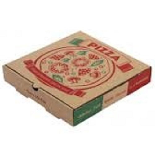 Pizza Boxes - Paper 7x7x1.5 Inches | Brown Square Design for Food Packing