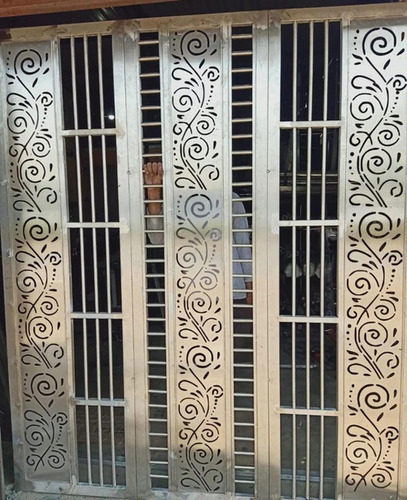 Polished Stainless Steel Doors - Color: Silver