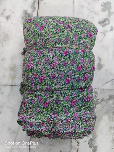 Poly Georgette Print Fabric - Washable, Shrink Resistant, Various Colors | Ideal for Textile Industry, Printed Georgette Texture