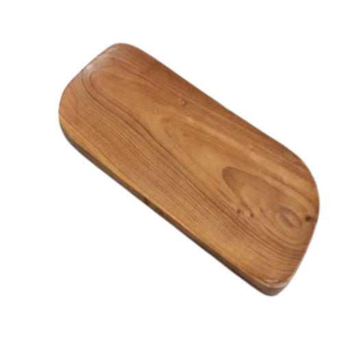 Rectangular Wooden Platter - Medium Size, Brown Polished Finish | Premium Quality Wooden Kitchen Accessory