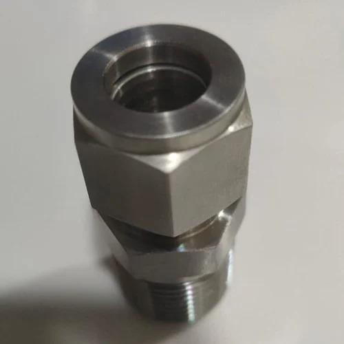 Stainless Steel Male Connector - Material: Aluminum