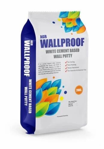 Wall Putty Packaging Bag - Plastic Material Multi Color Printed Design | Durable and Reliable Wall Putty Packaging Solution