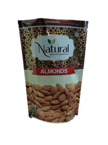 Almond Packaging Pouch - Plastic, Stand Up Pouch, Multi Color, Printed Design | Ideal for Almond Storage and Presentation